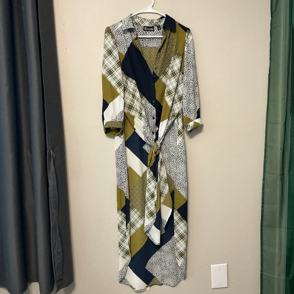 New York & Company Tops - New York & Company Patterned Long Blouse